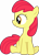 Size: 2858x3937 | Tagged: safe, artist:overdriv3n, edit, editor:slayerbvc, character:apple bloom, species:pony, g4, absurd resolution, accessory-less edit, adorabloom, cute, female, filly, missing accessory, profile, simple background, sitting, smiling, solo, transparent background, vector, vector edit, young