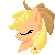 Size: 50x50 | Tagged: safe, artist:piichu-pi, character:applejack, species:earth pony, species:pony, animated, avatar, female, gif, icon, mare, pixel art, simple background, solo, transparent background