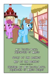 Size: 738x1083 | Tagged: safe, artist:koolfrood, character:berry punch, character:berryshine, oc, oc:ian denney, species:pony, comic:ian's story, carousel boutique