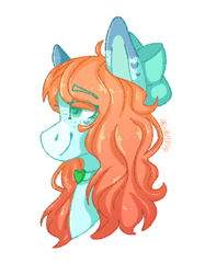 Size: 899x1200 | Tagged: safe, artist:p-kicreations, artist:person8149, oc, oc:skyler, species:pony, bust, female, mare, portrait, simple background, solo, transparent background