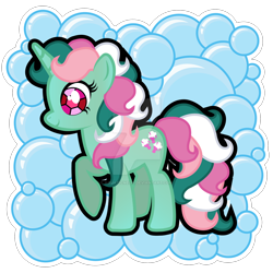 Size: 894x894 | Tagged: safe, artist:aquaticneon, character:fizzy, species:pony, species:unicorn, g1, female, g1 to g4, generation leap, solo