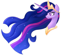 Size: 942x871 | Tagged: safe, artist:kimmyartmlp, character:twilight sparkle, character:twilight sparkle (alicorn), species:alicorn, species:pony, episode:the last problem, g4, my little pony: friendship is magic, crown, digital art, female, jewelry, mare, older, older twilight, princess twilight 2.0, regalia, simple background, smiling, solo, transparent background