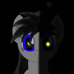 Size: 2246x2246 | Tagged: safe, artist:wvdr220dr, oc, species:earth pony, species:pony, antenna, cga, female, imfomaz os, intro, lights, music, robot, robot pony, software