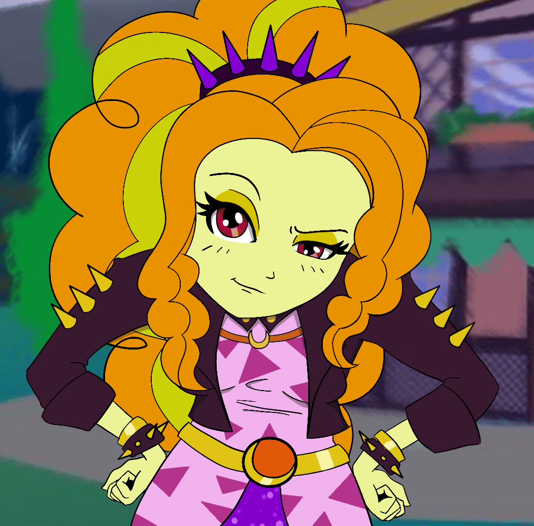 Size: 1052x1037 | Tagged: safe, artist:root, character:adagio dazzle, my little pony:equestria girls, animated, bent over, bracelet, clothing, female, gif, jacket, jewelry, kissy face, leather jacket, looking at you, one eye closed, solo, spiked wristband, wink, wristband