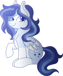 Size: 1037x1255 | Tagged: safe, artist:musical-medic, oc, oc:azure, species:pegasus, species:pony, female, mare, simple background, solo, transparent background