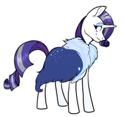 Size: 922x867 | Tagged: safe, artist:malphym, character:rarity, species:pony, species:unicorn, episode:the last problem, g4, my little pony: friendship is magic, clothing, coat, eyeshadow, female, makeup, mare, older, older rarity, simple background, skunk stripe, solo, transparent background