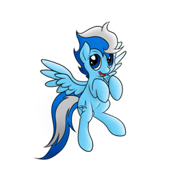 Size: 720x720 | Tagged: safe, artist:ethaes, oc, oc only, oc:flying fish, species:pegasus, species:pony, pegasus oc, simple background, solo, transparent background