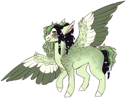 Size: 2794x2175 | Tagged: safe, artist:sleepy-nova, oc, oc:dandelion, parent:songbird serenade, parent:tree hugger, species:pegasus, species:pony, colored wings, magical lesbian spawn, male, multicolored wings, offspring, parents:songhugger, simple background, solo, stallion, transparent background, wings