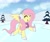 Size: 3000x2500 | Tagged: safe, artist:mrneo, character:fluttershy, species:pegasus, species:pony, g4, clothing, cute, earmuffs, eyes closed, female, high res, ice skates, ice skating, mare, open mouth, raised hoof, raised leg, scarf, shyabetes, skating, snow, snowfall, solo, spread wings, three quarter view, tree, wings, winter, winter outfit