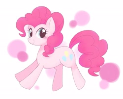 Size: 2048x1656 | Tagged: safe, artist:ginmaruxx, character:pinkie pie, species:earth pony, species:pony, blushing, cute, diapinkes, female, mare, simple background, smiling, solo, white background