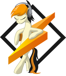 Size: 600x692 | Tagged: safe, artist:parallaxmlp, species:pony, headphones, ponified, simple background, solo, transparent background, winamp
