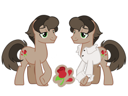 Size: 4500x3375 | Tagged: safe, artist:avatarmicheru, base used, oc, oc only, oc:rose wine, parent:doctor caballeron, parent:feather bangs, species:pony, clothing, magical gay spawn, male, offspring, parents:featheron, shirt, simple background, solo, stallion, transparent background