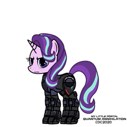 Size: 1024x1024 | Tagged: safe, artist:christiancerda, character:starlight glimmer, species:pony, species:unicorn, armor, my little portal, portal (valve), simple background, transparent background, vector