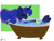 Size: 4000x3000 | Tagged: safe, artist:minty joy, artist:twistcable, character:princess luna, species:alicorn, species:pony, bath, bathtub, colored eyebrows, cute, eyebrows, eyebrows visible through hair, eyes closed, female, lunabetes, rubber duck, signature, solo