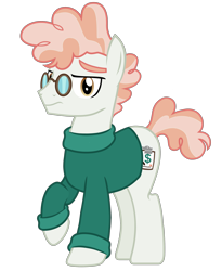 Size: 2767x3397 | Tagged: safe, artist:connorbal, character:svengallop, species:pony, oopsverse, clothing, male, simple background, solo, sweater, transparent background