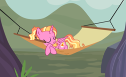 Size: 1280x788 | Tagged: safe, artist:helenosprime, character:luster dawn, species:alicorn, species:pony, alicornified, cute, female, hammock, lusterbetes, lustercorn, mare, race swap, sleeping, solo