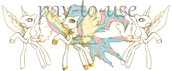 Size: 1934x805 | Tagged: safe, artist:memoneo, character:princess celestia, species:alicorn, species:pony, bald, base, female, hoof shoes, horn, horn ring, mare, obtrusive watermark, open mouth, raised hoof, simple background, smiling, transparent background, underhoof, watermark