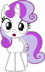 Size: 304x484 | Tagged: safe, artist:leandrovalhalla, character:sweetie belle, species:pony, species:unicorn, female, filly, quality, simple background, solo