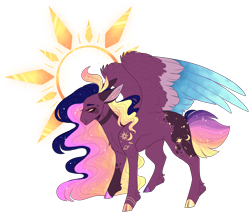Size: 3019x2575 | Tagged: safe, artist:sleepy-nova, oc, oc:supernova, species:pegasus, species:pony, colored wings, female, mare, multicolored wings, simple background, solo, transparent background, wings