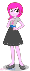 Size: 1316x3141 | Tagged: safe, artist:amgiwolf, oc, oc:moxi stables, my little pony:equestria girls, clothing, shirt, simple background, skirt, solo, transparent background