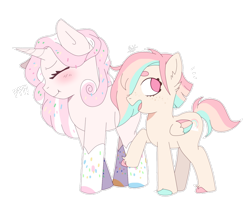 Size: 1024x851 | Tagged: safe, artist:stuwor-art, oc, species:pony, duo, simple background, transparent background