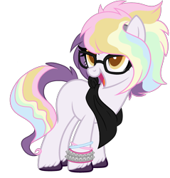 Size: 2100x2200 | Tagged: safe, artist:angei-bites, artist:bittersweetcandy, base used, oc, oc only, species:earth pony, species:pony, colored pupils, female, glasses, mare, simple background, solo, transparent background