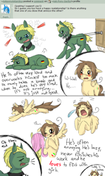 Size: 610x1022 | Tagged: safe, artist:ask-pony-gerita, species:earth pony, species:pegasus, species:pony, angry, ask, bit gag, blushing, choker, comic, dialogue, eyes closed, female, flying, gag, hetalia, male, mare, one eye closed, onomatopoeia, ponified, sound effects, stallion, tired, wink, zzz