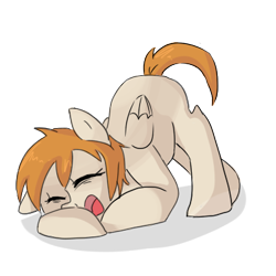 Size: 400x400 | Tagged: safe, artist:ask-pony-gerita, species:pegasus, species:pony, brandenburg, eyes closed, face down ass up, female, filly, hetalia, ponified, simple background, solo, tired, transparent background, yawn