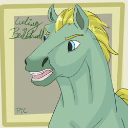 Size: 542x541 | Tagged: safe, artist:ask-pony-gerita, species:earth pony, species:pony, bust, germany, hetalia, hoers, male, open mouth, ponified, solo, spirit (character), stallion, style emulation