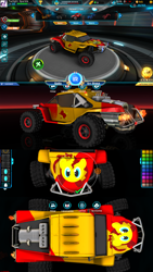Size: 1080x1920 | Tagged: safe, artist:wvdr220dr, character:sunset shimmer, species:pony, species:unicorn, car, custom, game, itasha, screenshots, turbo league, video game