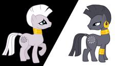 Size: 2494x1292 | Tagged: safe, artist:brightheartmlp, artist:crystal23dragon, artist:musical-medic, base used, character:zecora, species:pony, species:zebra, duality, duo, female, mare, self paradox