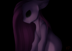 Size: 1051x743 | Tagged: safe, artist:batsdisaster, character:pinkamena diane pie, character:pinkie pie, species:earth pony, species:pony, black eye, black sclera, crying, female, mare, sad, solo