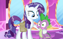 Size: 1161x720 | Tagged: safe, artist:mlplary6, character:rarity, character:spike, ship:sparity, female, male, shipping, straight