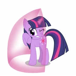 Size: 2501x2500 | Tagged: safe, artist:birdco, character:twilight sparkle, character:twilight sparkle (unicorn), species:pony, species:unicorn, female, force field, magic, simple background, solo, white background