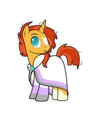 Size: 241x335 | Tagged: safe, artist:icey-wicey-1517, artist:kb-gamerartist, edit, character:sunburst, species:pony, species:unicorn, beard, clothing, collaboration, color edit, colored, facial hair, gender headcanon, glasses, markings, nonbinary, nonbinary pride flag, pride, pride flag, robe, simple background, socks, striped socks, sunburst's glasses, sunburst's robe, transparent background
