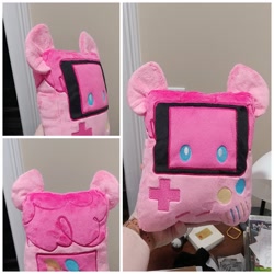 Size: 2048x2048 | Tagged: safe, artist:sew_adorkable, character:pinkie pie, female, gameboy advance, plushie, solo