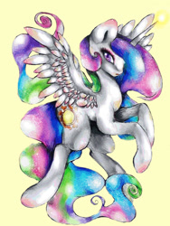 Size: 1164x1552 | Tagged: safe, artist:art-surgery, character:princess celestia, species:alicorn, species:pony, g4, female, solo