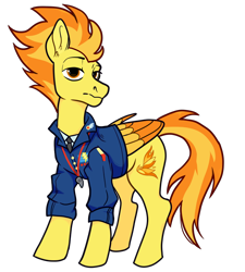 Size: 900x1000 | Tagged: safe, artist:malphym, character:spitfire, species:pony, g4, clothing, female, simple background, solo, transparent background, two toned wings, uniform, wings, wonderbolts dress uniform