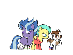Size: 1600x1200 | Tagged: safe, artist:icey-wicey-1517, artist:kb-gamerartist, edit, character:lilymoon, character:pickle barrel, character:pipsqueak, species:earth pony, species:pegasus, species:pony, species:unicorn, g4, agender, agender pride flag, bedroom eyes, bisexual, bisexual pride flag, clothing, collaboration, color edit, colored, demisexual, demisexual pride flag, ear piercing, earring, female, gay, headcanon, heart, hoodie, jewelry, lgbt headcanon, lilysqueak, male, mare, markings, missing cutie mark, necklace, older, older lilymoon, older pickle barrel, older pipsqueak, pansexual, pansexual pride flag, picklemoon, picklepipmoon, picklesqueak, piercing, polyamory, polyamory pride flag, pride, pride flag, raised hoof, sexuality headcanon, simple background, socks, stallion, straight, striped socks, transparent background, wristband