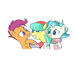 Size: 1600x1200 | Tagged: safe, artist:icey-wicey-1517, artist:kb-gamerartist, edit, character:barley barrel, character:scootaloo, character:terramar, species:hippogriff, species:pegasus, species:pony, ship:terraloo, g4, alternate hairstyle, barleyloo, barleymar, barleyroll, barleyterraloo, barleyterraroll, beanie, bisexual, bisexual pride flag, clothing, collaboration, color edit, colored, ear piercing, earring, female, gay, grin, hat, headcanon, hug, jewelry, lesbian, lgbt headcanon, lip piercing, looking at each other, male, mare, older, older barley barrel, older scootaloo, older terramar, pansexual, pansexual pride flag, piercing, polyamory, polyamory pride flag, pride, pride flag, sexuality headcanon, shipping, shirt, side hug, simple background, smiling, socks, stallion, straight, striped socks, t-shirt, terraroll, trans male, transgender, transgender pride flag, transparent background, wristband, π