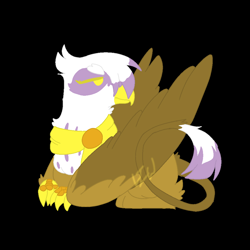 Size: 1000x1000 | Tagged: safe, artist:lepiswerid, character:gilda, species:griffon, marsverse, g4, clothing, female, redesign?, scarf, solo