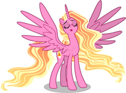 Size: 1845x1372 | Tagged: safe, artist:decprincess, artist:star-gaze-pony, base used, derpibooru original, character:luster dawn, species:alicorn, species:pony, g4, alicornified, female, older, race swap, simple background, solo, transparent background