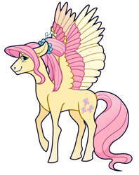 Size: 870x1100 | Tagged: safe, artist:malphym, character:fluttershy, species:pony, g4, colored wings, female, multicolored wings, older, simple background, solo, transparent background, wings