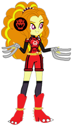 Size: 1080x1920 | Tagged: safe, artist:cookiechans2, artist:super-nick-2001, base used, character:adagio dazzle, species:eqg human, g4, my little pony:equestria girls, armor, barely eqg related, bowser, claws, clothing, crossover, mario strikers charged, nintendo, shoes, simple background, soccer shoes, solo, super mario bros., super mario strikers, transparent background