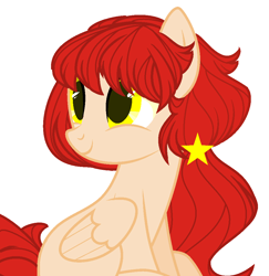 Size: 970x996 | Tagged: safe, artist:teepew, artist:thieeur-nawng, base used, species:pegasus, species:pony, nation ponies, g4, female, mare, ponified, simple background, smiling, solo, vietnam, white background