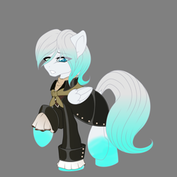 Size: 4134x4134 | Tagged: safe, artist:darkstorm mlp, oc, oc only, oc:cold front, species:pegasus, species:pony, g4, clothing, heterochromia, hidden cutie mark, pirate, simple background, solo