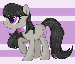 Size: 2633x2233 | Tagged: safe, artist:lazuli, artist:thieeur-nawng, base used, character:octavia melody, species:earth pony, species:pony, g4, bow tie, female, mare, raised hoof, smiling, solo