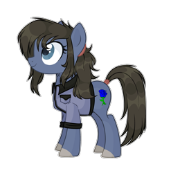Size: 2920x2960 | Tagged: safe, artist:lazuli, artist:thieeur-nawng, base used, oc, oc only, species:earth pony, species:pony, g4, clothing, colored hooves, earth pony oc, simple background, smiling, solo, transparent background