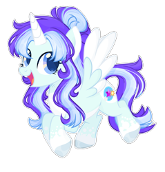 Size: 2384x2496 | Tagged: safe, artist:lazuli, artist:thieeur-nawng, base used, oc, oc only, species:alicorn, species:pony, g4, alicorn oc, colored hooves, horn, open mouth, simple background, smiling, solo, transparent background, wings