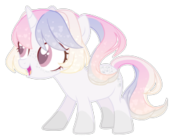 Size: 2648x2108 | Tagged: safe, artist:lazuli, artist:thieeur-nawng, base used, oc, oc only, species:pony, species:unicorn, g4, coat markings, female, filly, horn, simple background, socks (coat marking), solo, transparent background, unicorn oc